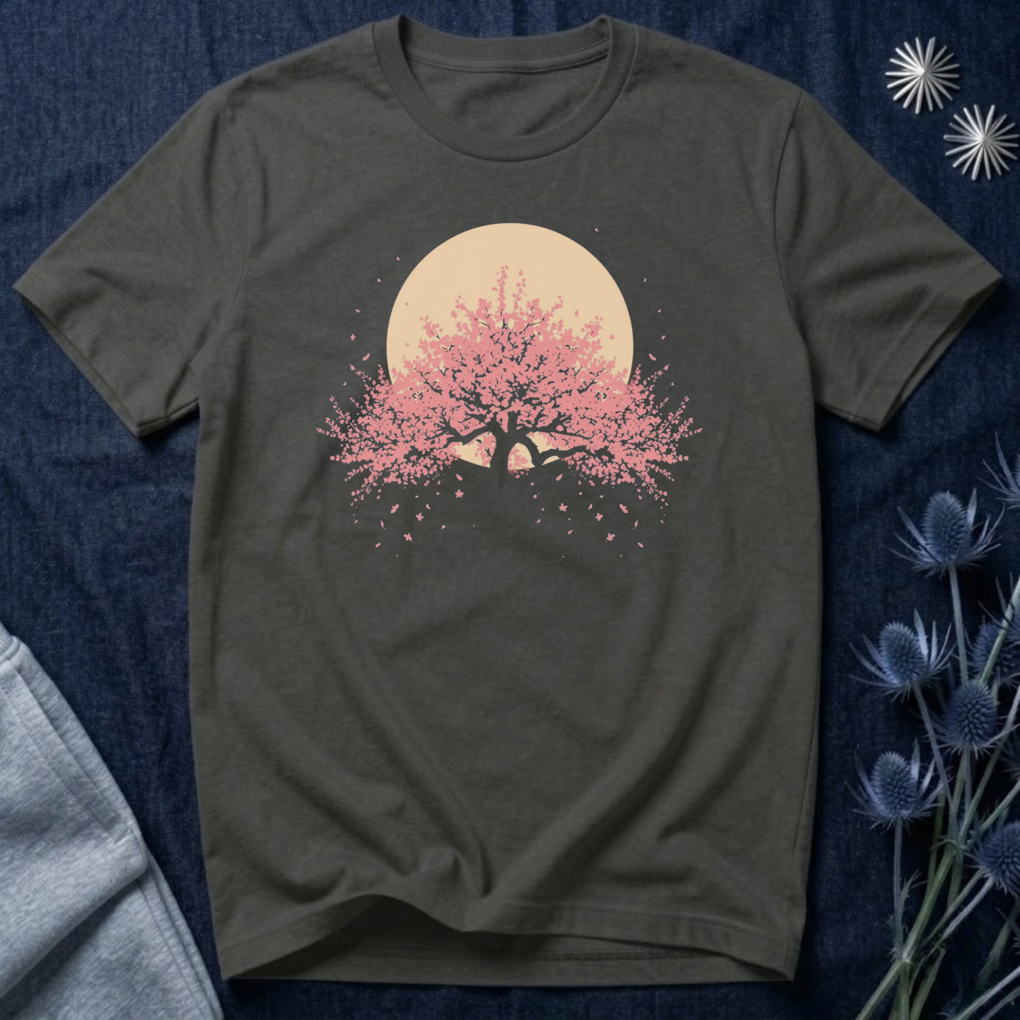 Moonlit Cherry Blossoms T-Shirt