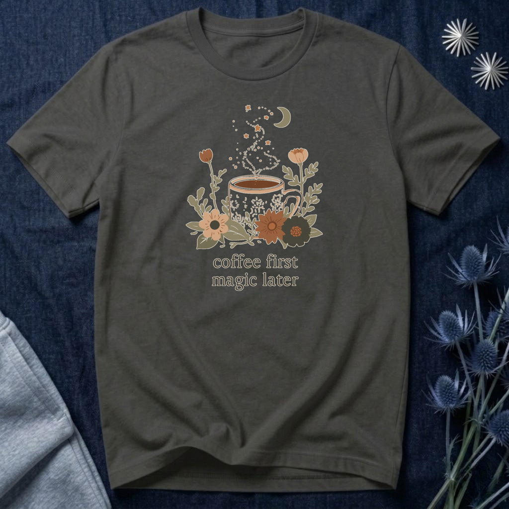 Coffee First Magic Later T-Shirt
