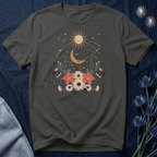 Celestial Orbit Floral Graphic T-Shirt