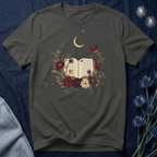 Celestial Rose Book Lover Graphic T-Shirt