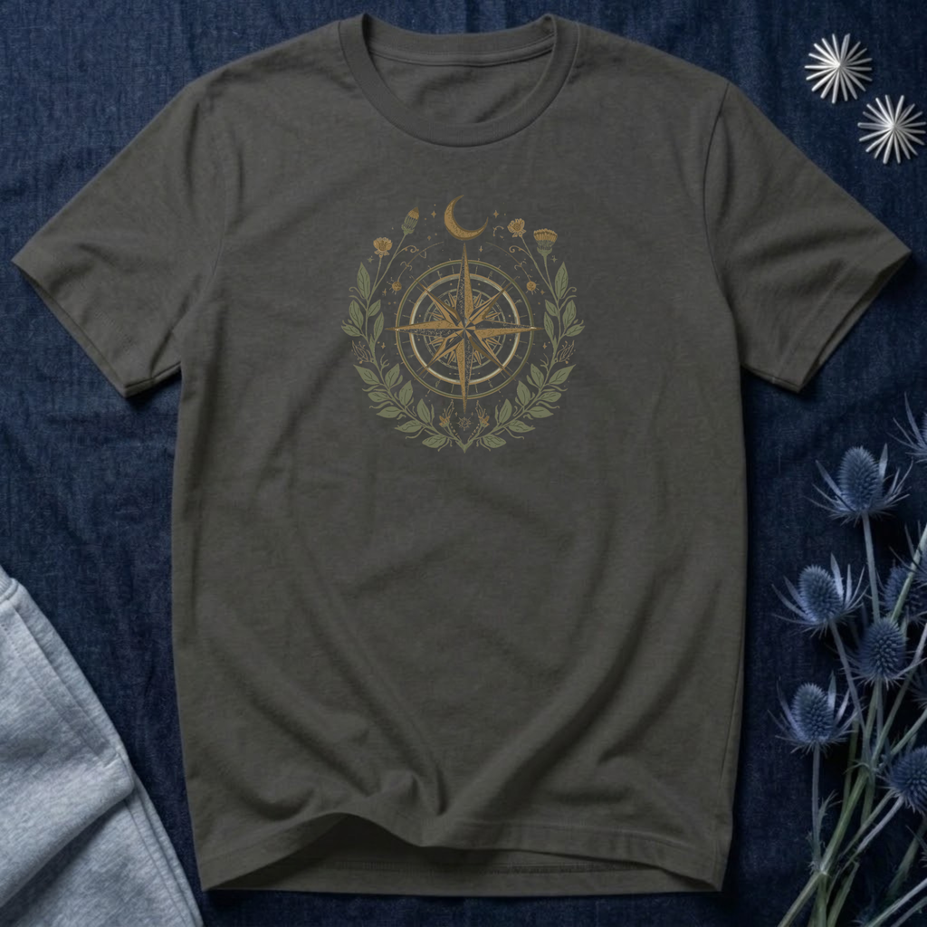 Celestial Wanderlust Compass T-Shirt