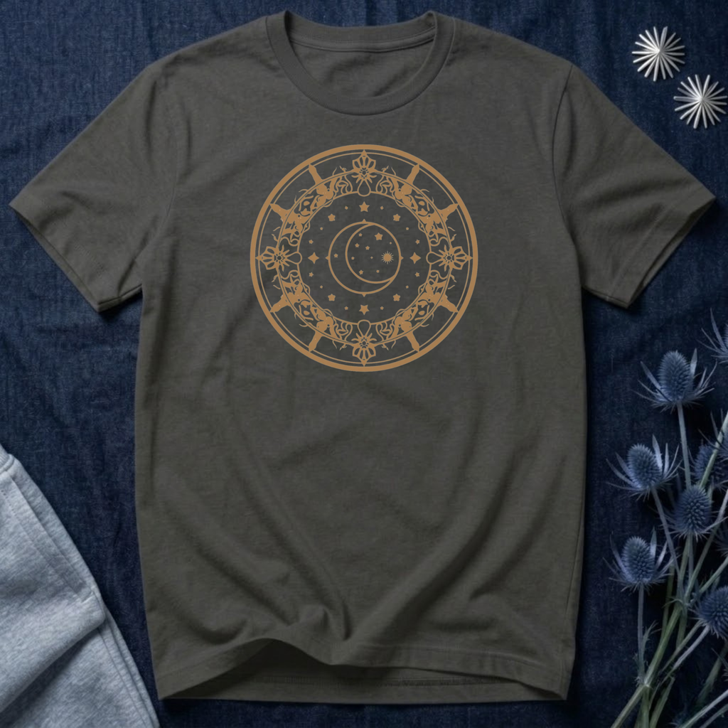 Celestial Moon & Stars Circle Tee