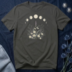 Lavender and Daisy Moon Phases T-Shirt