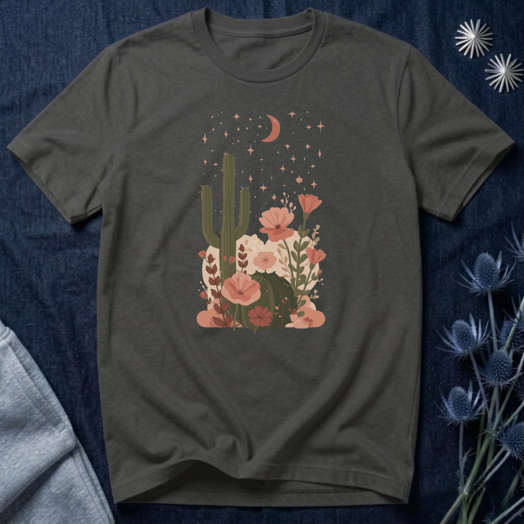 Celestial Floral Desert T-Shirt