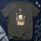 Celestial White Wine & Blush Florals Graphic Tee