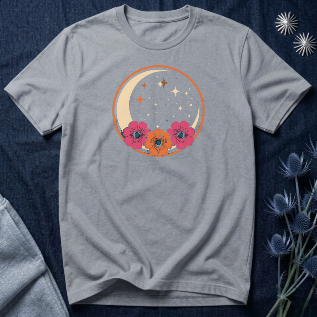 Tropical Crescent Moon T-Shirt