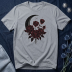 Gothic Moon and Roses T-Shirt