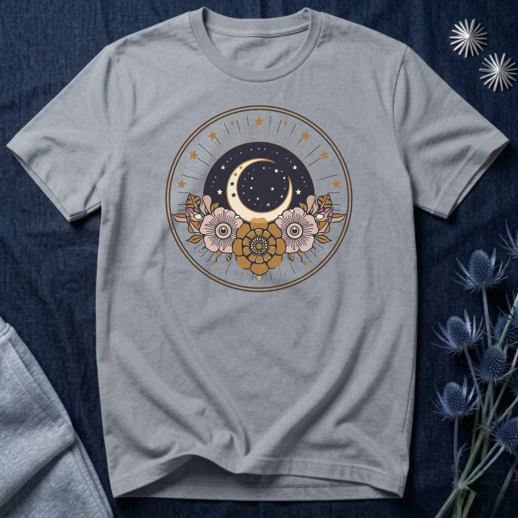 Mystic Moon & Stars Botanical T-Shirt