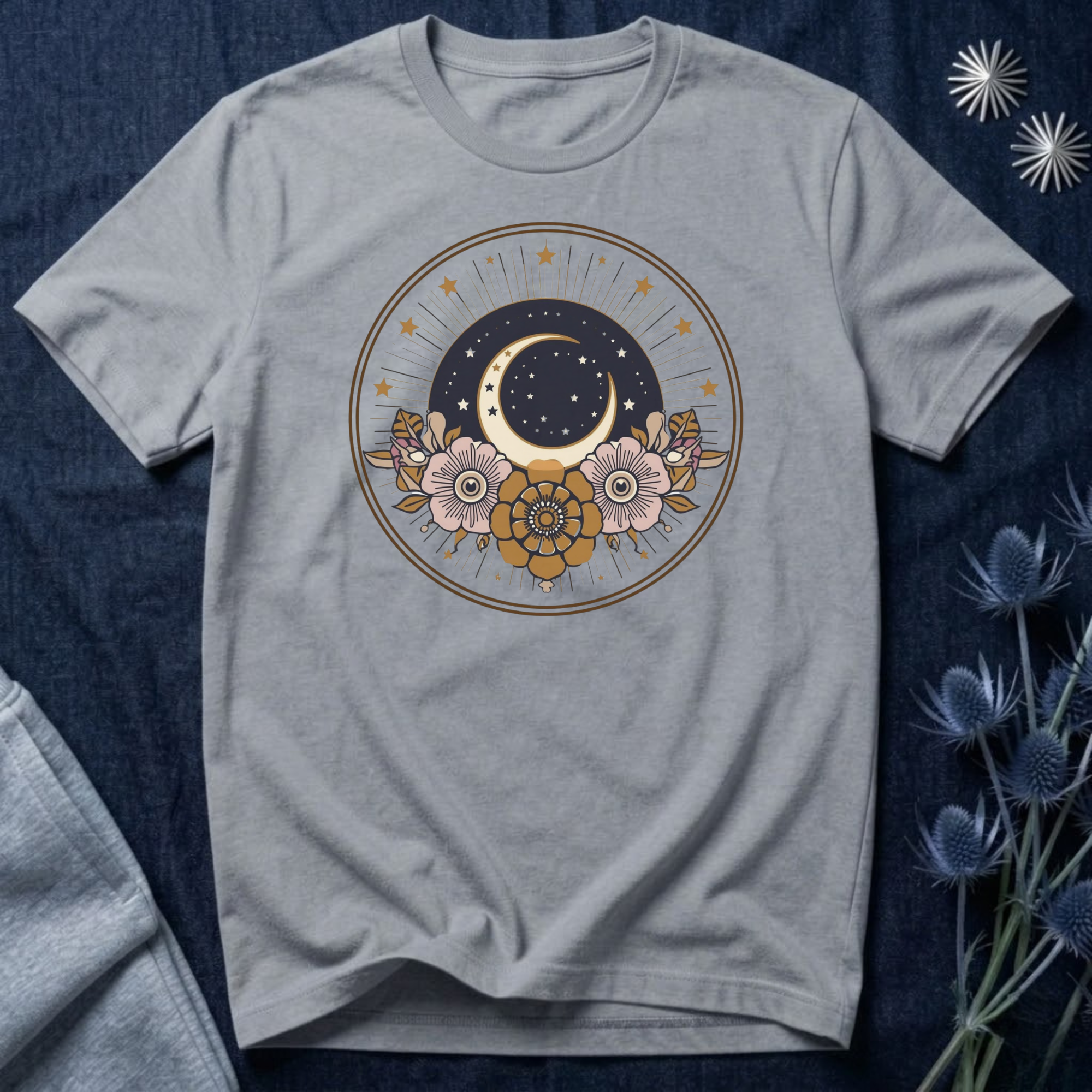 Mystic Moon & Stars Botanical T-Shirt
