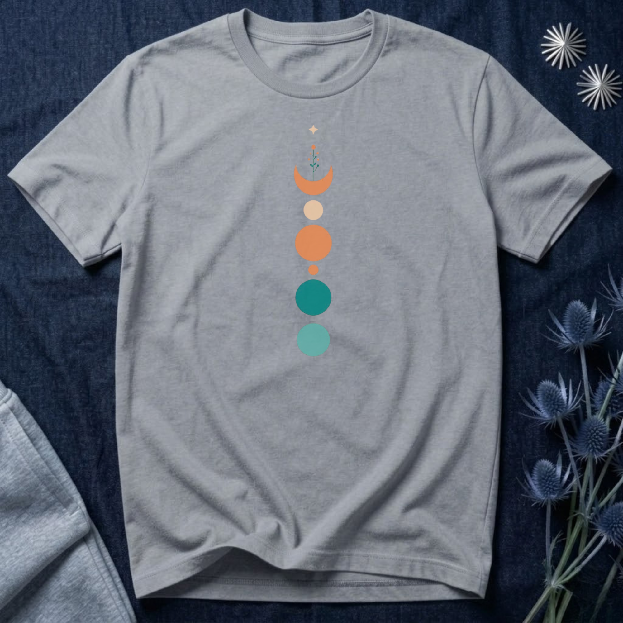 Scandinavian Crescent Moon T-Shirt