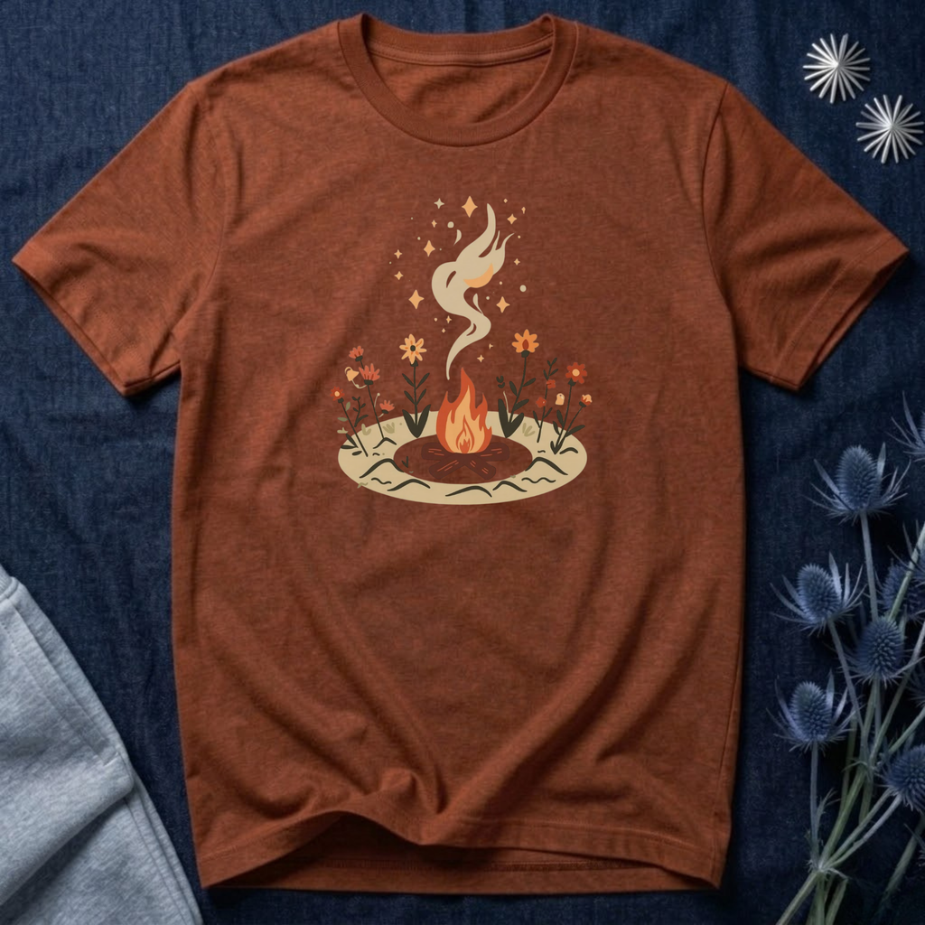 Campfire Under the Stars Graphic T-Shirt