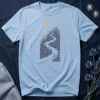 Moonlit Wildflower Winding Path Graphic Tee