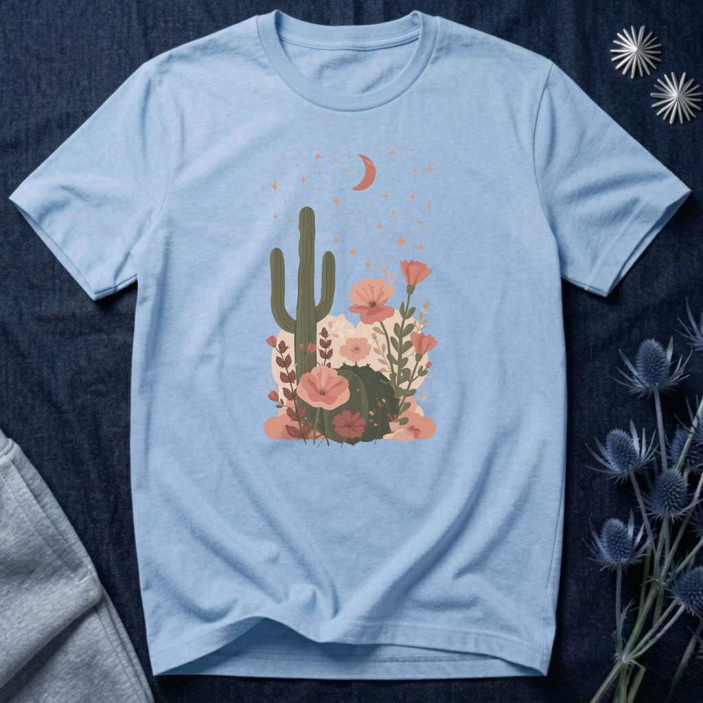 Celestial Floral Desert T-Shirt