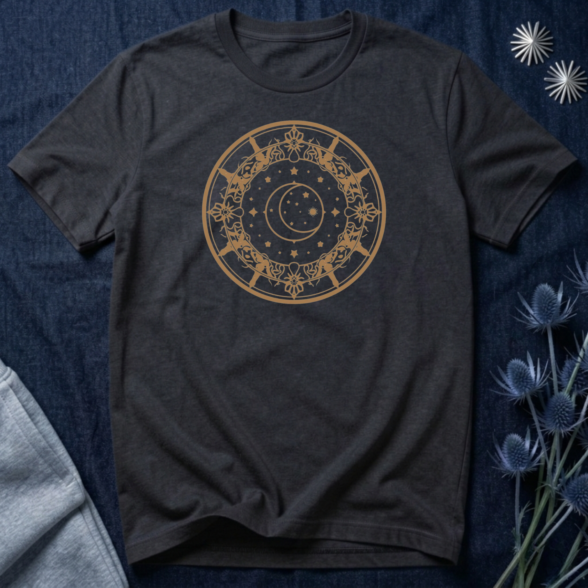 Celestial Moon & Stars Circle Tee