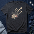 Shooting Stars & Roses Celestial Graphic T-Shirt