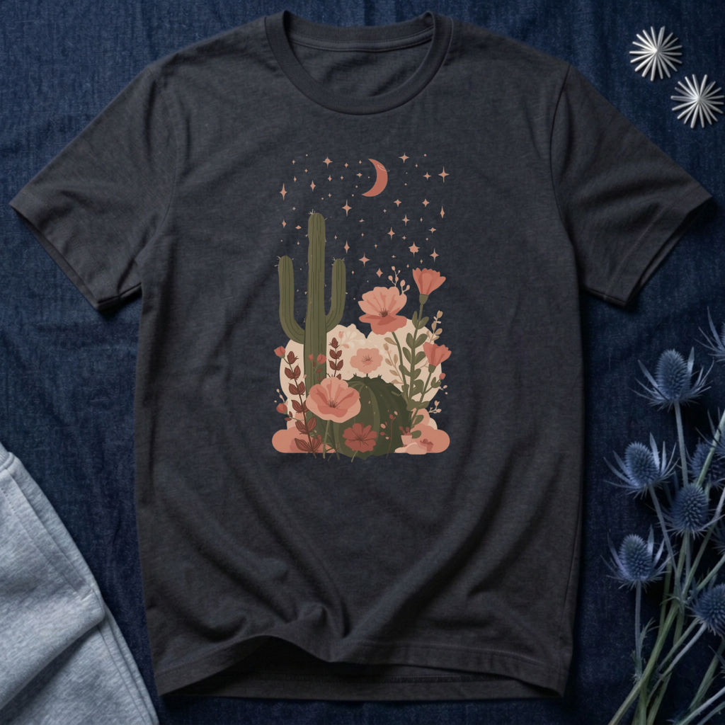 Celestial Floral Desert T-Shirt