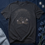 Starlit Rose Garden Celestial Graphic T-Shirt