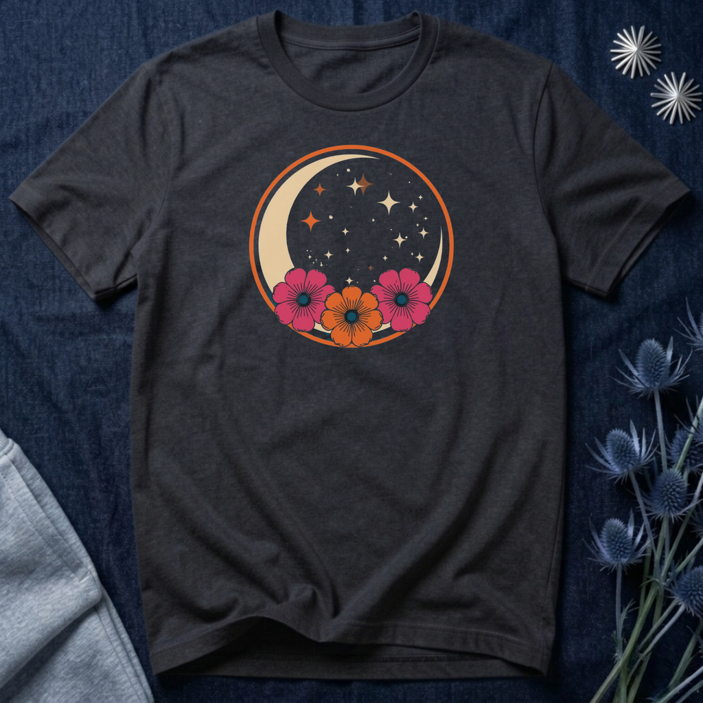 Tropical Crescent Moon T-Shirt