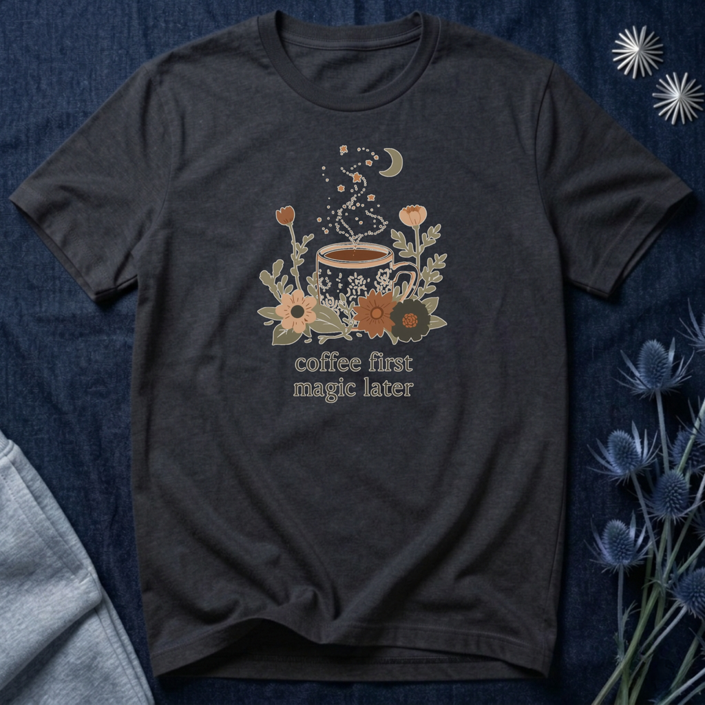 Coffee First Magic Later T-Shirt