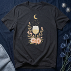 Celestial White Wine & Blush Florals Graphic Tee