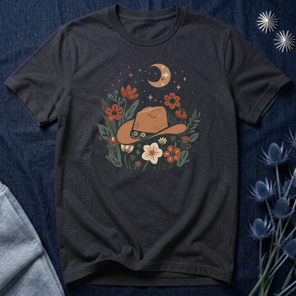 Celestial Cowgirl Floral T-Shirt