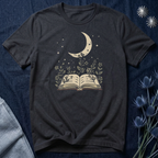 Moonlit Reading Garden Graphic T-Shirt
