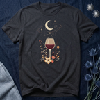 Celestial Red Wine & Wildflowers Graphic Tee