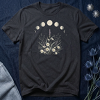 Lavender and Daisy Moon Phases T-Shirt