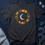 Retro Celestial Floral Wreath T-Shirt