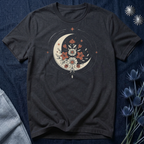 Crescent Moon and Flowers T-Shirt