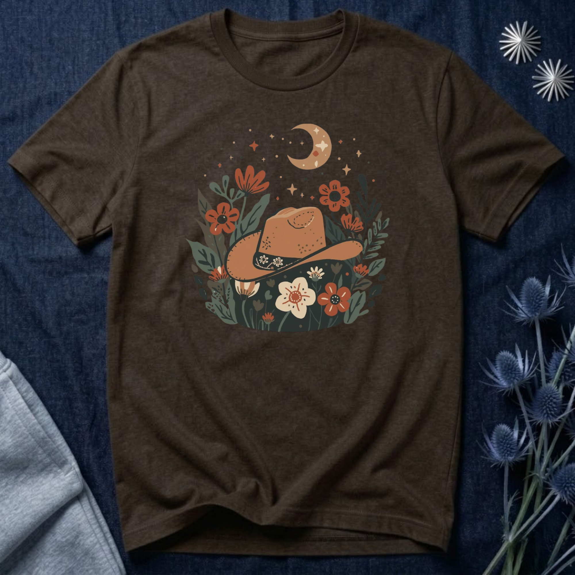 Celestial Cowgirl Floral T-Shirt