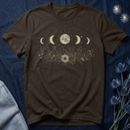 Moon Phases and Wildflowers T-Shirt