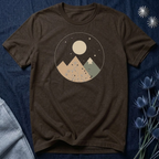 Moonlit Mountain and Flowers T-Shirt