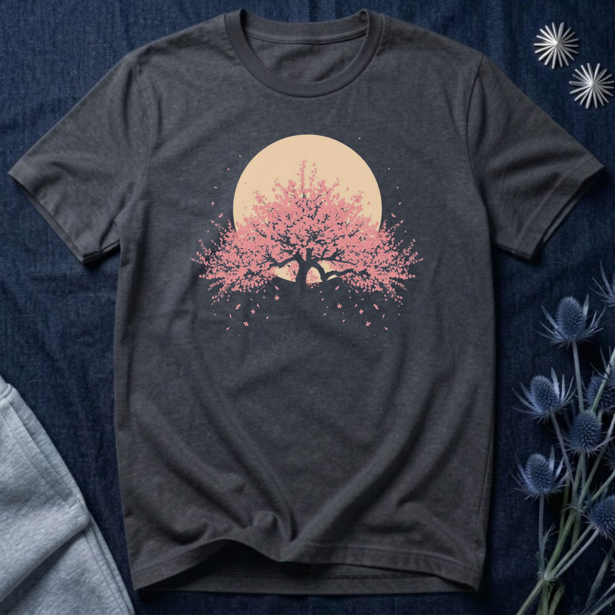 Moonlit Cherry Blossoms T-Shirt