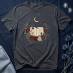 Celestial Rose Book Lover Graphic T-Shirt