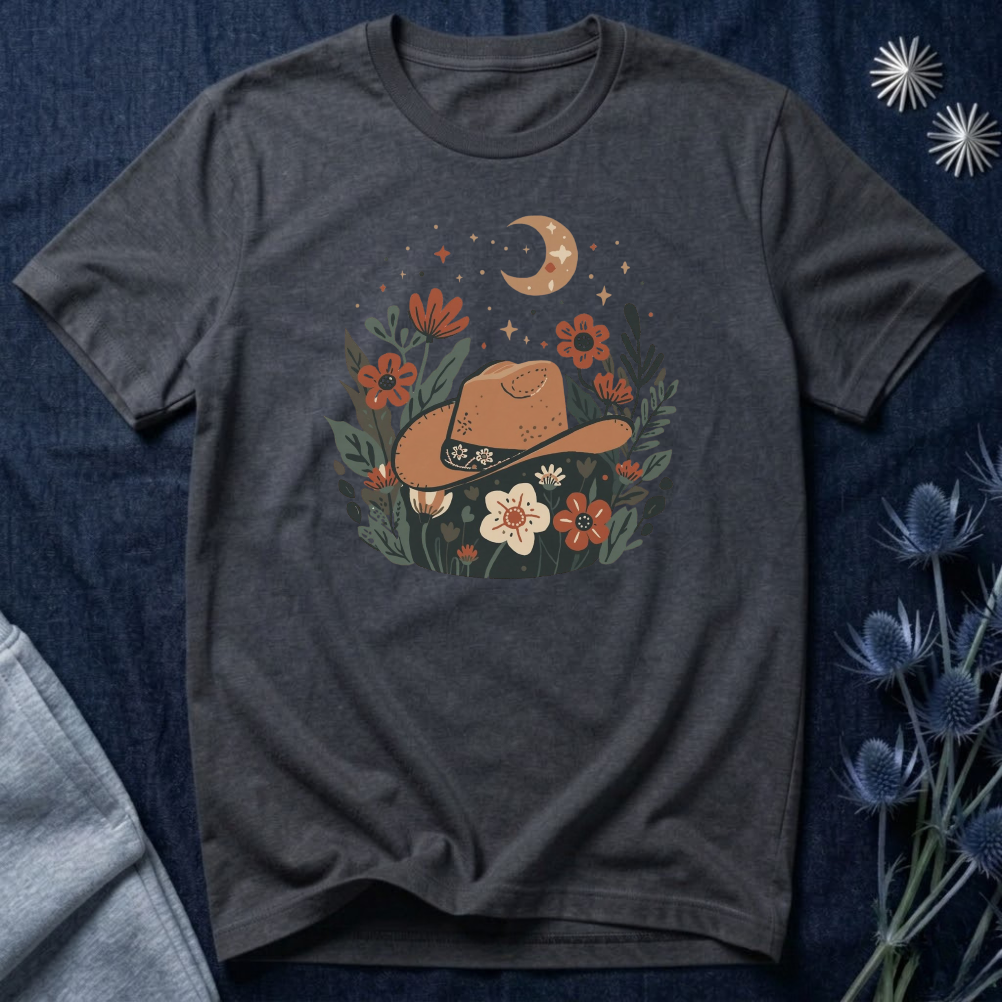 Celestial Cowgirl Floral T-Shirt