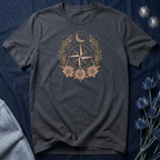 Celestial Compass Floral Graphic T-Shirt