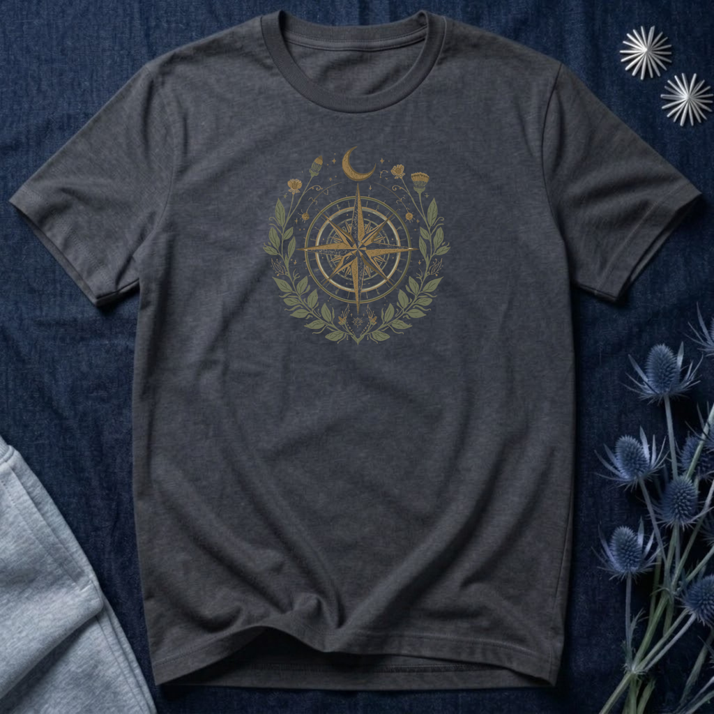 Celestial Wanderlust Compass T-Shirt