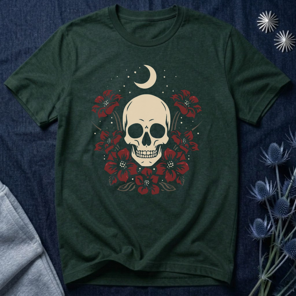 Celestial Skull and Roes T-Shirt