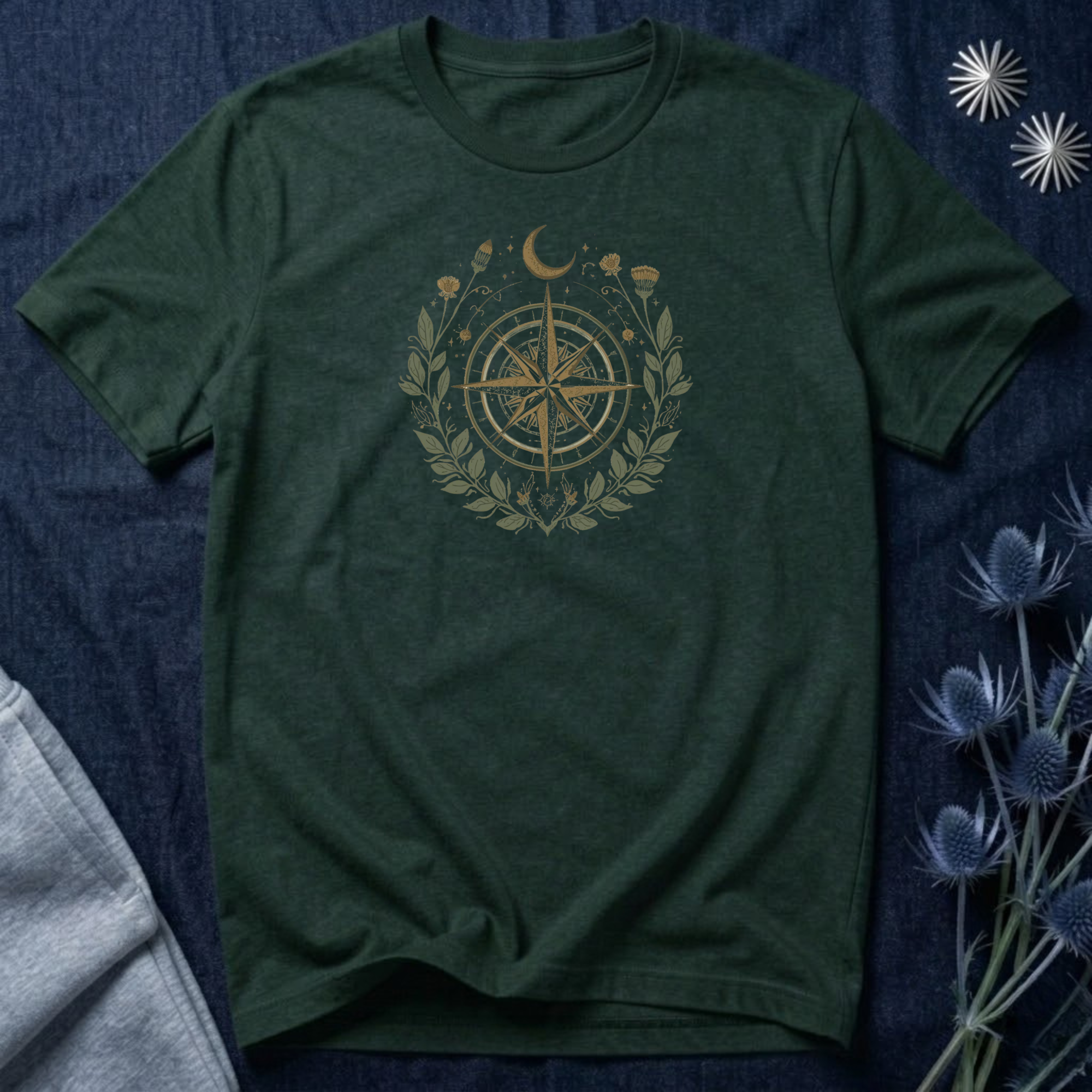 Celestial Wanderlust Compass T-Shirt
