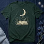 Moonlit Reading Garden Graphic T-Shirt
