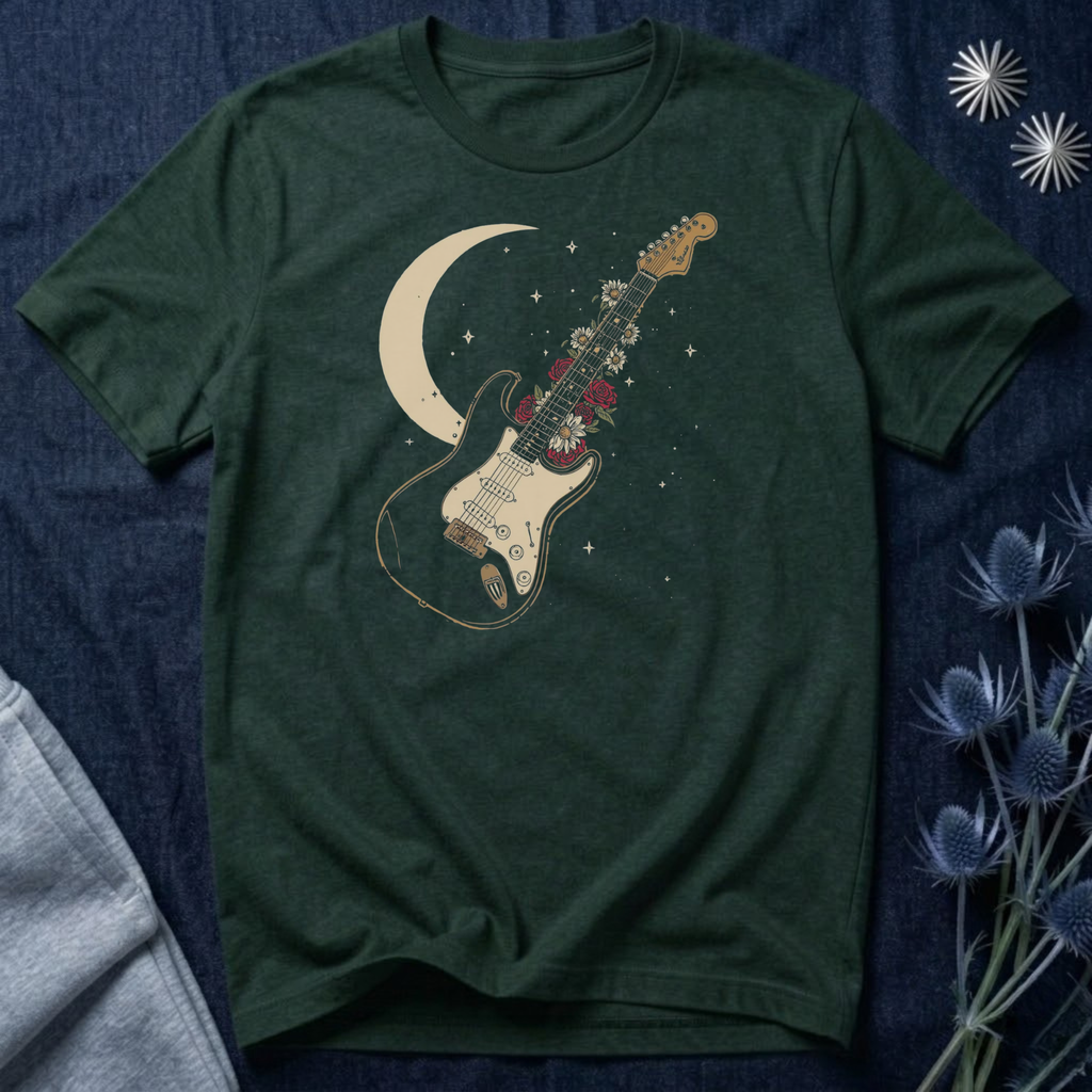 Moonlight and Guitar T-Shirt