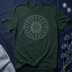 Celestial Geometric Mandala Graphic T-Shirt