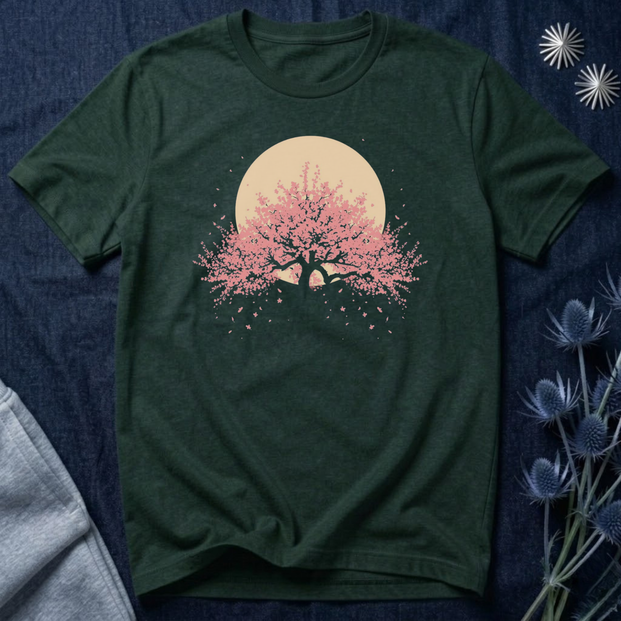 Moonlit Cherry Blossoms T-Shirt