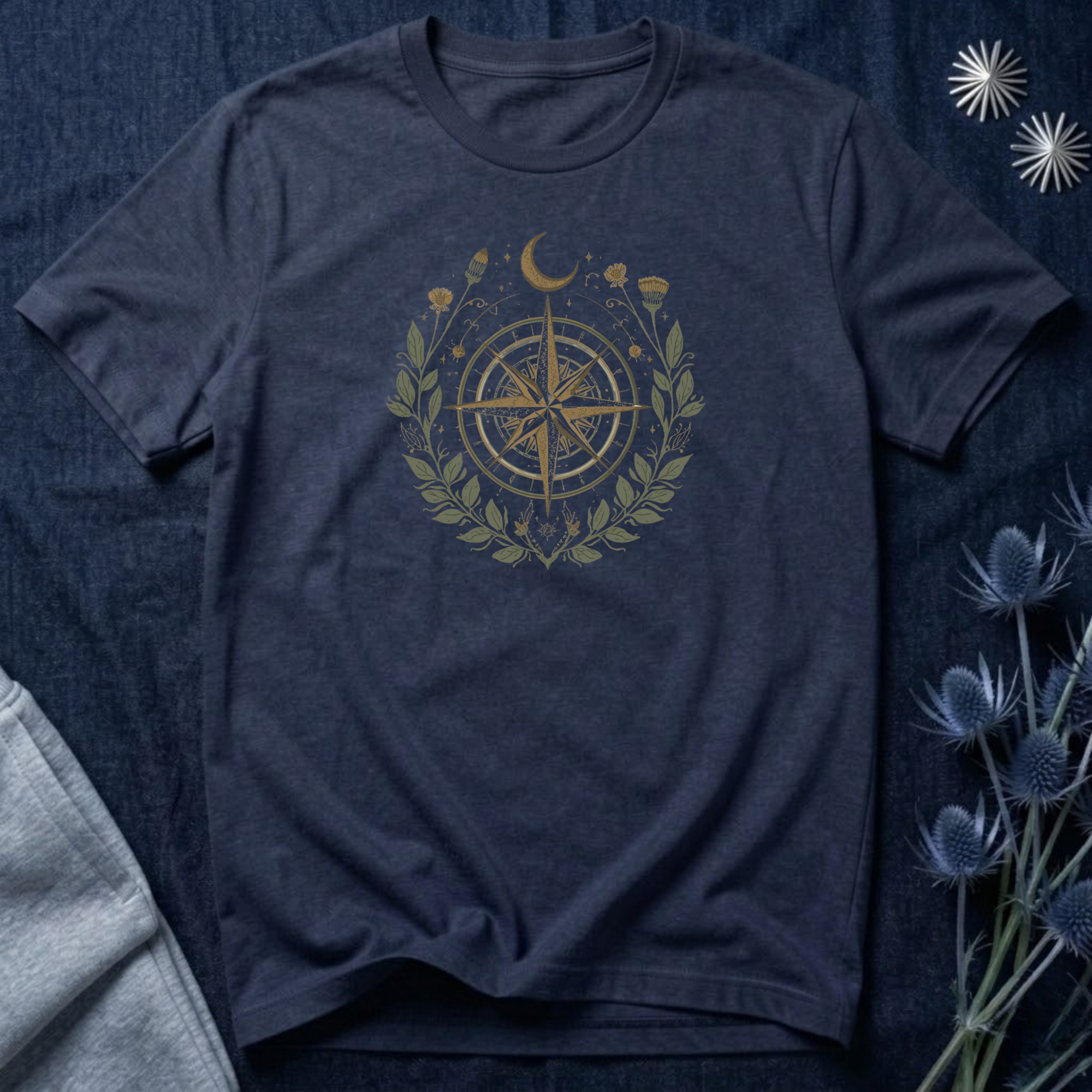 Celestial Wanderlust Compass T-Shirt