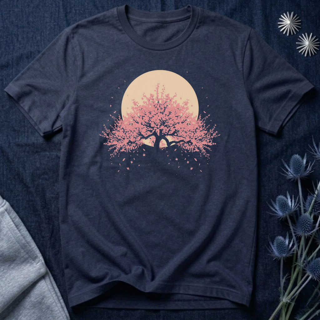 Moonlit Cherry Blossoms T-Shirt