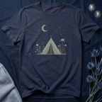 Moonlit Camping Tent Graphic T-Shirt