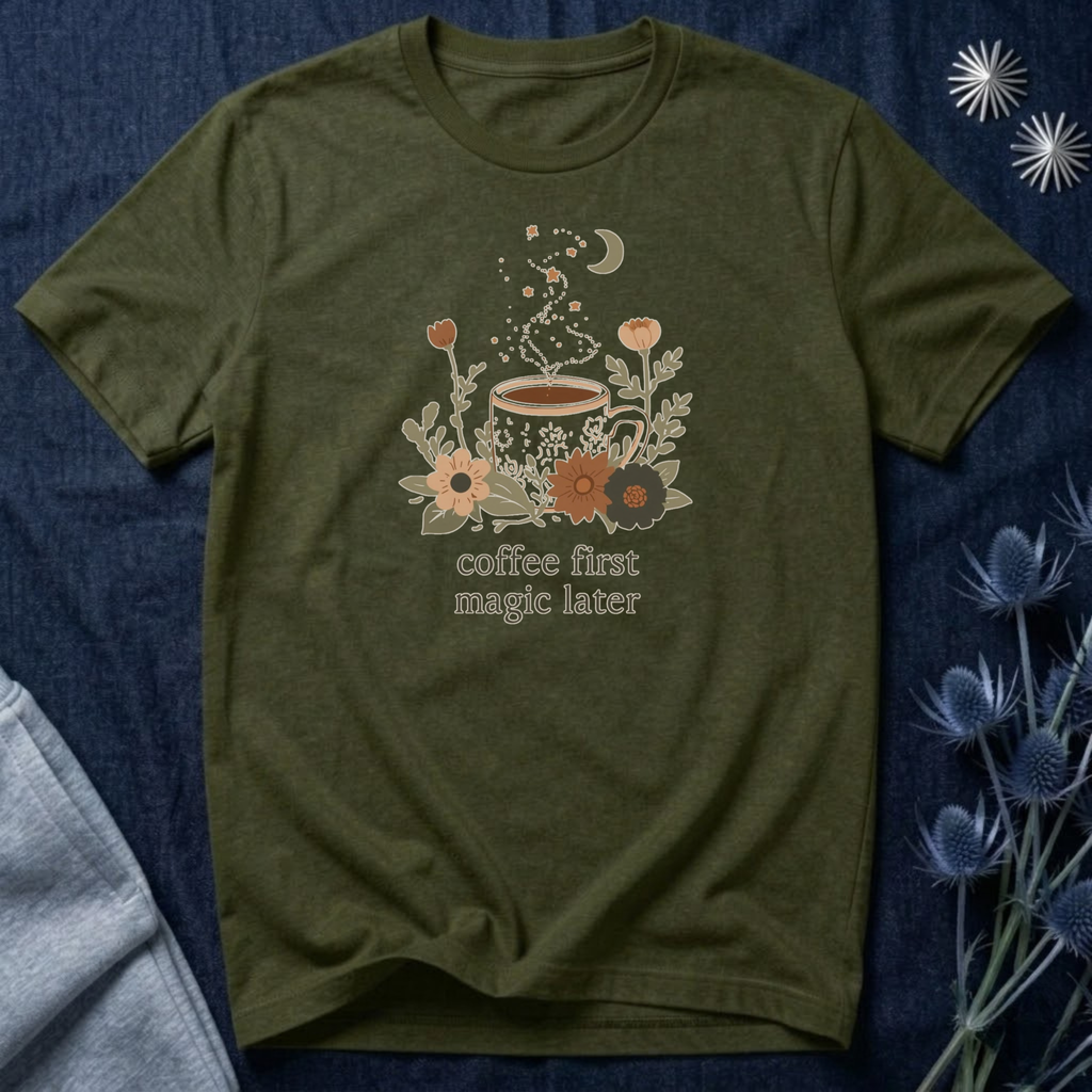 Coffee First Magic Later T-Shirt