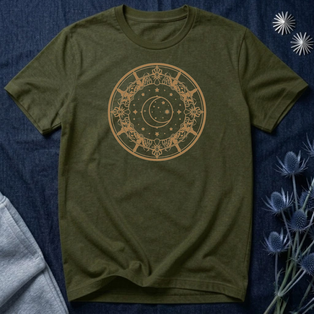 Celestial Moon & Stars Circle Tee