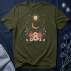 Celestial Orbit Floral Graphic T-Shirt